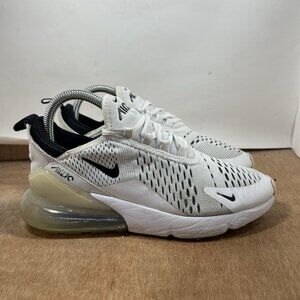 Nike Air Max 270 Shoes Womens Size 7.5 White Black Running Sneakers AH6789-100